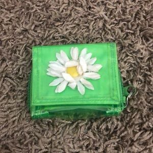 Green Flower Wallet